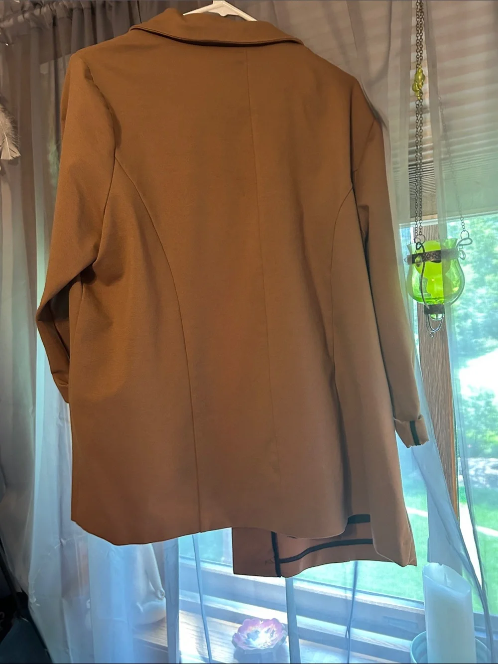 Women's Tan Soft Blazer Jacket